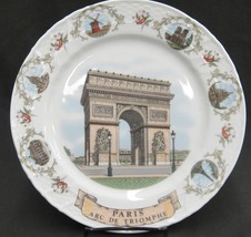Kronester Paris Collector Plate Points of Interest Arc de Triomphe Notre Dame - £7.39 GBP