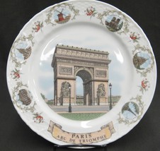 Kronester Paris Collector Plate Points of Interest Arc de Triomphe Notre Dame - $7.91