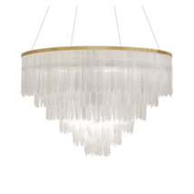 Selenite Crystal Round Chandelier 40&quot; - $6,500.00