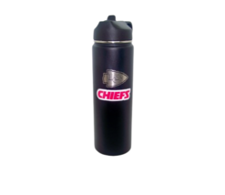 Kansas City Chiefs 2798 Flip Top Stainless Steel Water Bottle 22 oz - £15.90 GBP