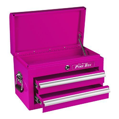 The Original Pink Box Tool box 18-Inch 2-Drawer 18G Steel Mini Stor. Chest auto - $128.69