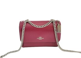 Coach CW205 Mini Klare Crossbody Crinkled Patent Leather Handbag Pink - $129.80