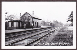 B&amp;M Railroad Station Depot RPPC #1929 - East Boxford, MA Real Photo Post... - $15.75