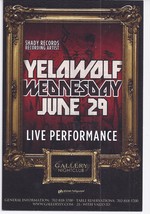 Yelawolf @ Gallery Nightclub Las Vegas Promo Card - £1.55 GBP