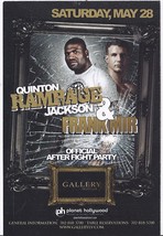 QUINTON &quot;RAMPAGE&quot; JACKSON, FRANK MIR  @ GALLERY Nightclub Las  Vegas Pro... - £4.66 GBP