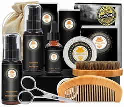 Upgraded Beard Grooming Kit Beard Growth Care Gifts for Men - £23.80 GBP