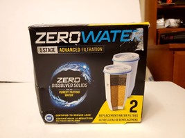 ZERO WATER 5 Stage Premium Filtration OEM 2 Pack Replacement Filters NEW Origina - £31.49 GBP