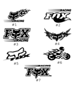 Moto Fox Racing Vinyl Decal Sticker Car Motorcycle Bike Club Fox X MX Mo... - $5.41 CAD+