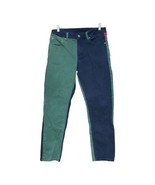 Asos Mens Green Blue Red Color Block Skinny Jeans Size 31 x 28 - $19.79