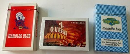 Lot of 3 vtg Harolds Club - 4 Queens - Tropicana Playing Cards New/Sealed Decks - £11.04 GBP
