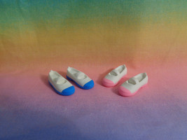 Iwako Eraser Lot of 4 Tiny / Miniature Rubber Shoes Figures Pink / Blue - £1.21 GBP