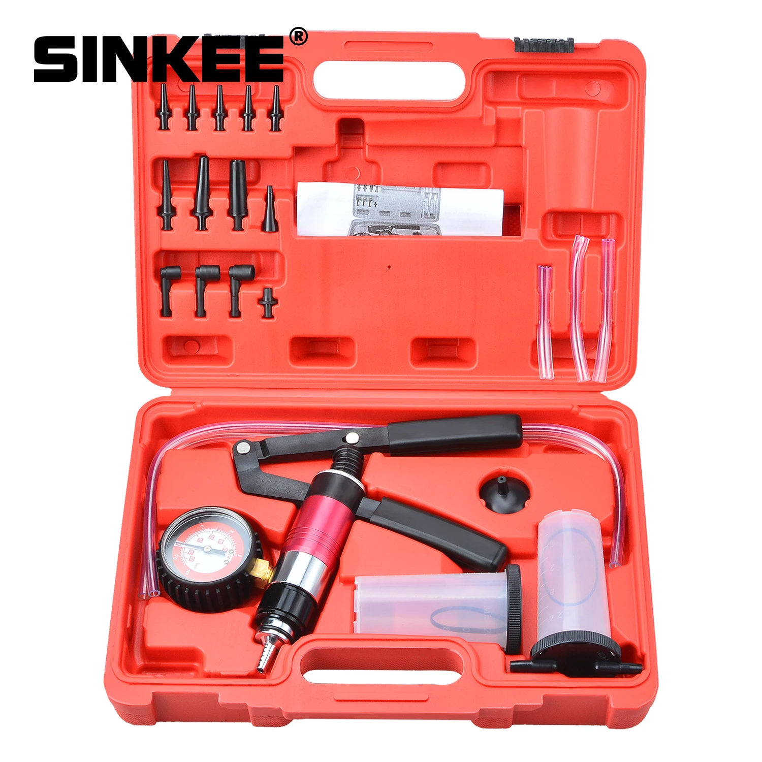 Hand Held Vacuum Pump ke Bleeder Set Bleed tester Tool Kit SK1270 - £120.10 GBP