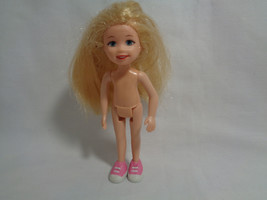 TY Inc 2009 Li&#39;l Ones Doll Blonde Nude Doll Pink Tennis Shoes  - £1.82 GBP