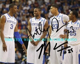Anthony Davis And Marquis Teague Signed Auto 8x10 Rp Photo Ky National Champs - £11.94 GBP