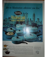 Mirro Manhattan Pots &amp; Pans Print Magazine Ad 1969  - €5,13 EUR