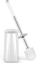 Toilet Brush Compact Size Toilet Bowl Brush and Holder with Stainless St... - £18.48 GBP