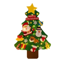 High Quality Felt Christmas Tree with 4m String Lights for Educational Kids / A - £23.98 GBP