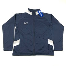 Mizuno HERREN S Marineblau Reißverschluss Laufen Biking Jacke Leicht Kragen Nwt - $29.70