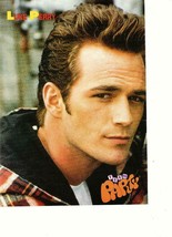 Luke Perry Trey Parker teen magazine pinup clipping 1990&#39;s close up 9021... - $3.50