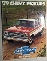 1979 CHEVROLET CHEVY PICKUPS vintage 16-page illustrated color truck bro... - $14.84