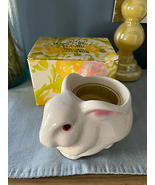 Avon &quot;Bunny Ceramic Planter&quot; and Candle Holder Rabbit Vintage - £5.71 GBP