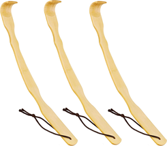 Back Scratcher Bamboo - Curved Long Handle 3 PCS Wooden Back Scratchers for Men, - $14.25