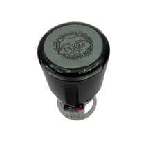 Shiny Printer R-542 Self-Inking Round Stamp Black/Gray Tested Working - $13.80