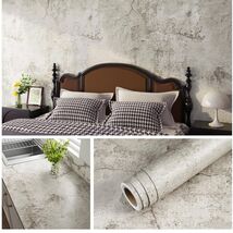 Luxurious Peel and Stick Taupe Concrete Wallpaper - Versatile Home Decor - $24.70
