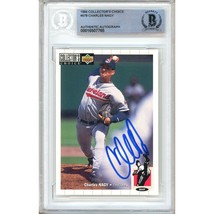 Charles Nagy Cleveland Indians Auto 1994 Collectors Choice #578 BAS Slab Signed - £54.66 GBP