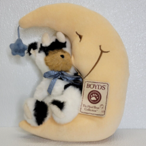 Boyds Bears Baby Mookins Plush Cow Moon Star Nursery Peeker 10” #917820 - £34.17 GBP