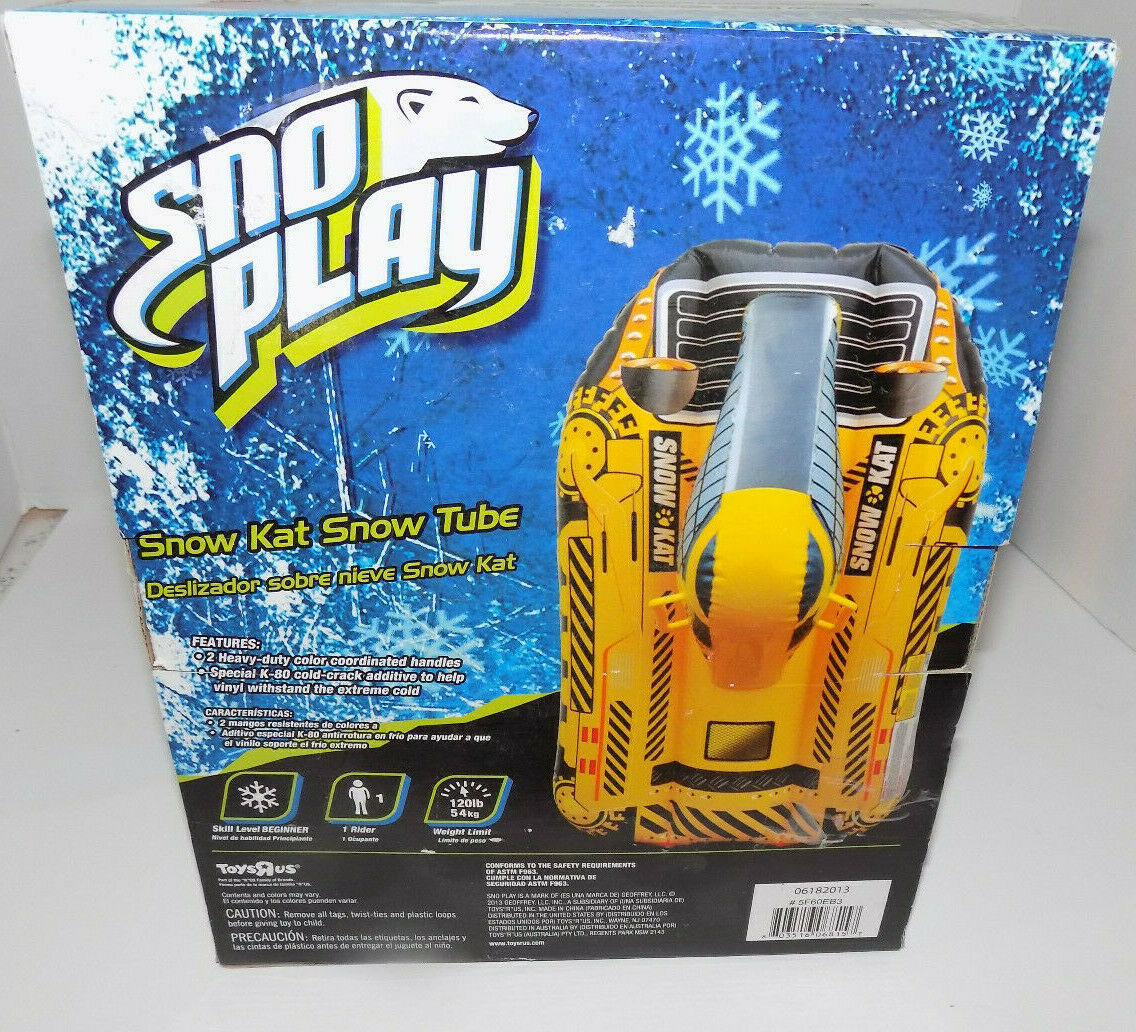 Sno Play Snow Kat Snowtube Snow Tube Yellow 40 inch New - $19.58