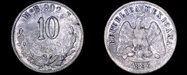 1896-Mo B/G Mexican 10 Centavo World Silver Coin - Mexico - £19.97 GBP