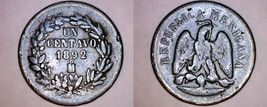 1892-Mo Mexican 1 Centavo World Coin - Mexico - £9.98 GBP