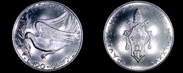 1975 Vatican City 100 Lire World Coin - Catholic Church Italy - $12.99