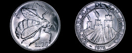 1974 San Marino 10 Lire World Coin - Italy Honey Bee - $5.99