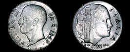 1941 Italian 20 Centesimi World Coin - Italy - Magnetic - $4.99