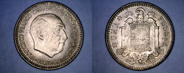 1963 (63) Spanish 1 Peseta World Coin - Spain Caudillo - $19.99