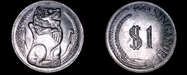 1969 Singapore 1 Dollar World Coin - Singapore Lion - $8.99
