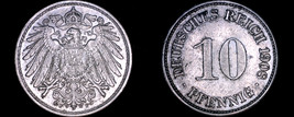 1908-F German 10 Pfennig World Coin -  Germany - $11.99