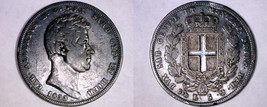 1833 Italian States Sardinia 5 Lire World Silver Coin - Toned - £159.83 GBP