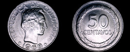 1968 Colombian 50 Centavo World Coin - Colombia - £6.08 GBP