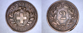 1936-B Swiss 2 Rappen World Coin - Switzerland - $19.99