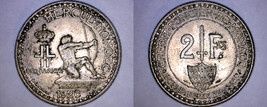 1926 Monaco 2 Franc World Coin - $34.99