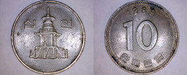 1989 South Korean 10 Won World Coin - South Korea - $1.99