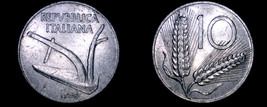 1956-R Italian 10 Lire World Coin - Italy - $12.49
