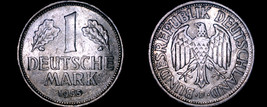 1955 F German 1 Mark World Coin -West Germany - $44.99