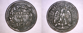 1891 Mexican 1 Centavo World Coin - Mexico - £9.58 GBP