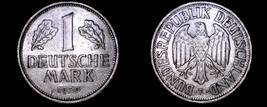 1950 F German 1 Mark World Coin - Germany - $14.99