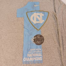 Nike Team 2009 NCAA Men's Basketball National Champions Gray T-Shirt Size Small image 7