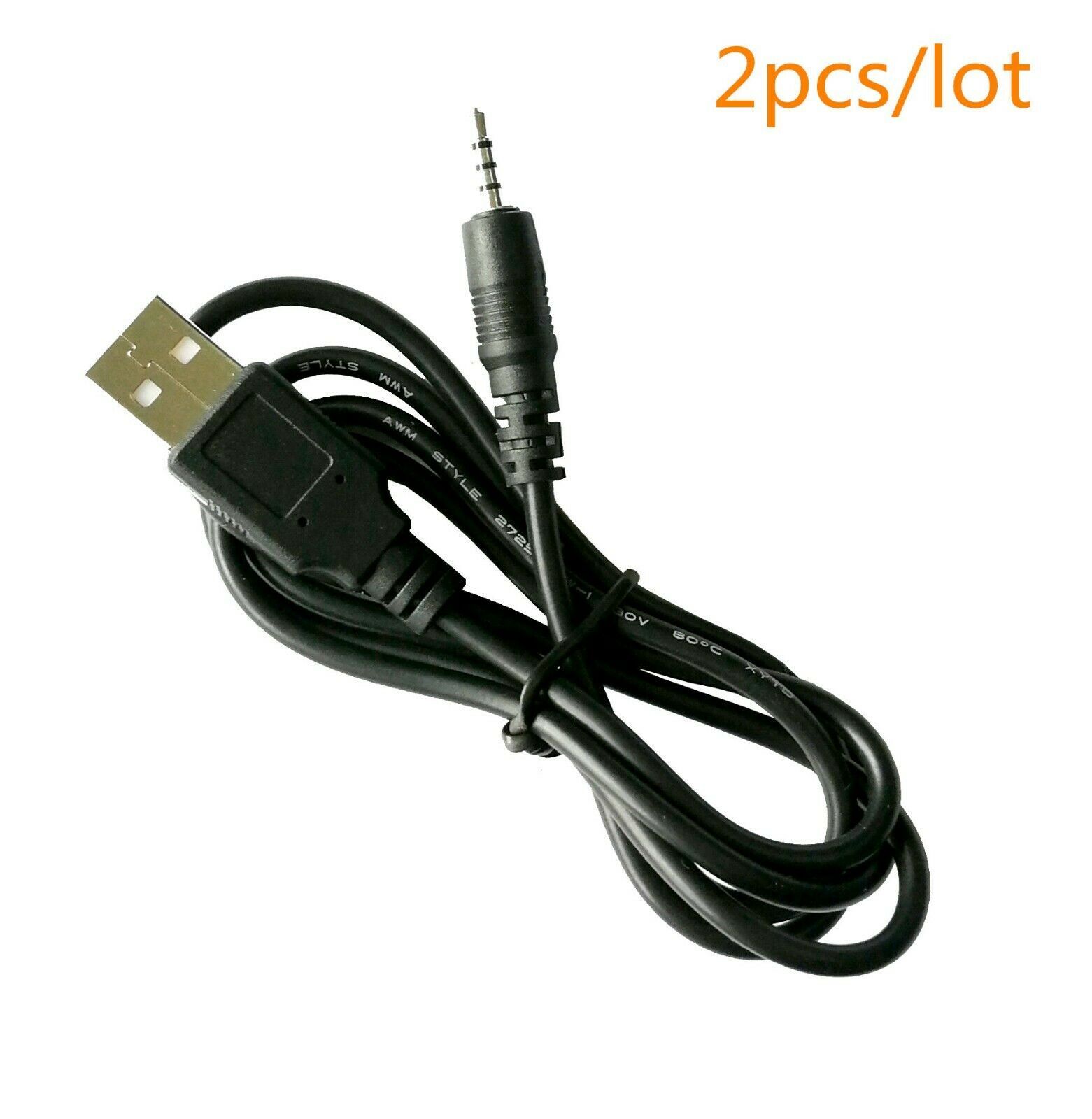 Primary image for 2X USB to 2.5mm Audio Charging Cable Cord for JBL Synchros S300 S300I S300a